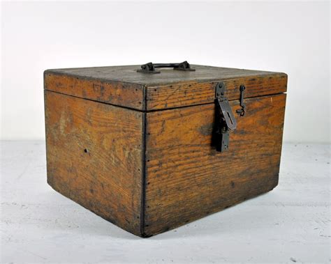 antique wood metal lined box cylinder storage|antique wooden boxes for sale.